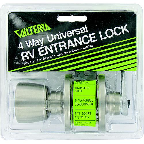 Valterra Stainless Steel 4 Way Universal Entrance Panic Proof Lock - L32Cs000 - 800-L32Cs000F1