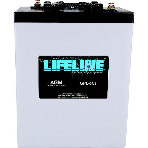 Lifeline Llgpl6Ct Agm Battery, 6 Volt - Gpl-6Ct - 819-Llgpl6Ctf1