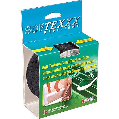 Life Safe Re3953 Soft Textured Vinyl Traction Tape (Non Skid), Black - Re3953 - 834-Re3953F1