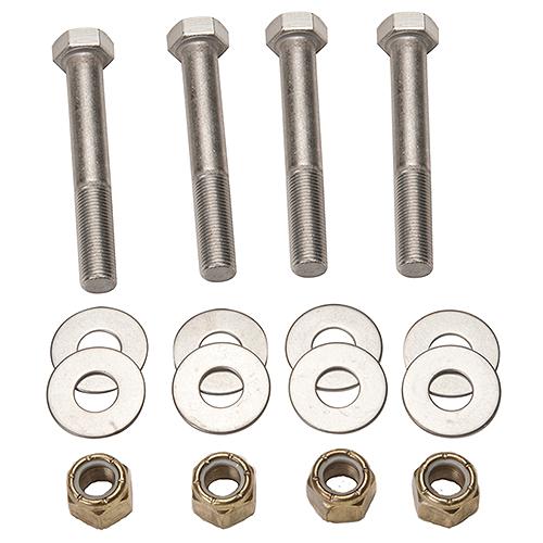 Seastar Jack Plate Mounting Bolt Kit (Includes 4 Each Stainless Steel Bolts, Brass Nylock Nuts And Washers) - Dk6135 - 861-Dk6135F1