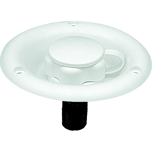 B&B Molders 94220 City Water Dish W/ Plastic Check Valve, Polar White - 94220 - 865-94220F1
