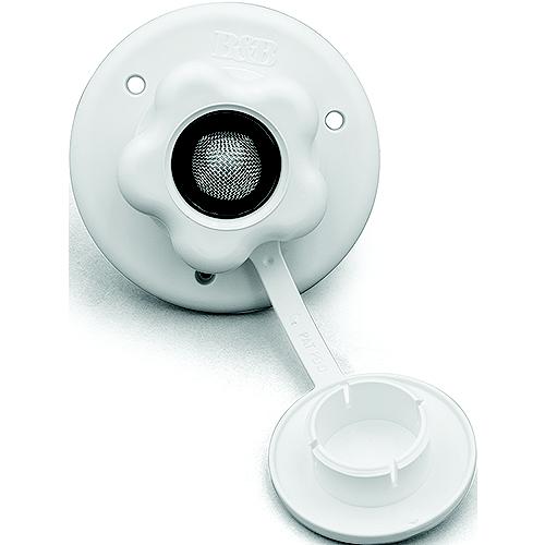 B And B Molders 94233 Replacement Water Flange, Plastic Valve, Polar White - 94233 - 865-94233F1