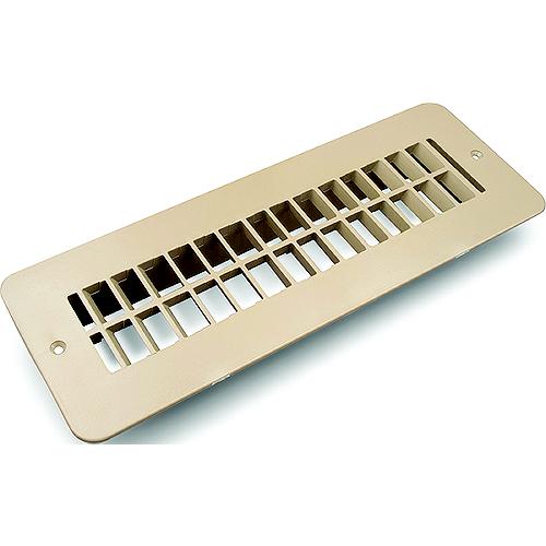 B&B Molders 94258 Floor Register, W/O Damper, Tan - 94258 - 865-94258F1
