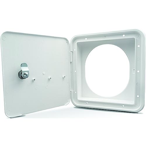 B&B Molders 94304 Fuel Hatch W/Oval Back, Polar White - 94304 - 865-94304F1