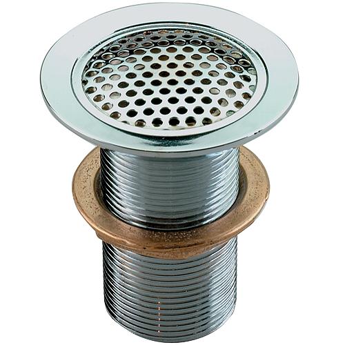 Flush Mount Drain For Pipe, Chrome/Bronze - 0361005Chr - 9-0361005Chrf1