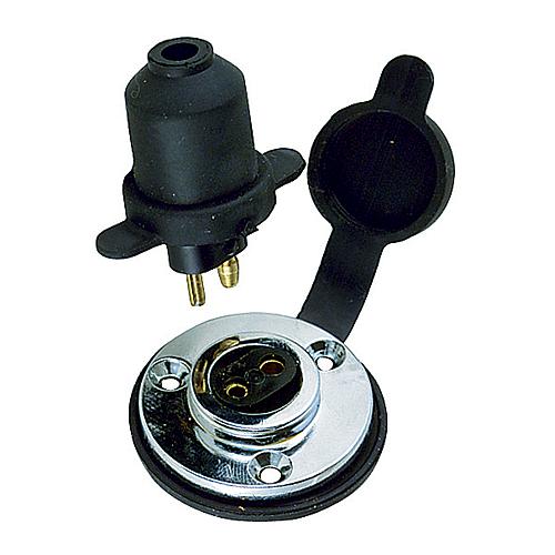 Chrome Plated Zinc Watertight Electrical Deck Connection - 1190Dp0Chr - 9-1190Dp0Chrf1