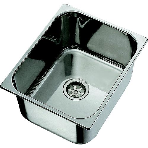 Ambassador S441732Br Single Rectangle Stainless Steel Sink, Brushed - S44-1732-Br-R - 906-S441732Brf1