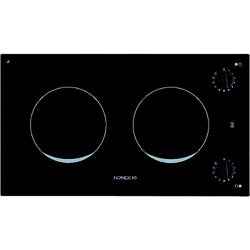 Force 10 75221 Ceramic-Glass Electric Cooktop, 2 Burner, 120V - 75221 - 924-For75221F1