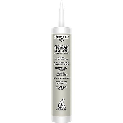 Pettit 6016C Anchortech Advanced Hybrid Sealant, 9 Oz., Crystal Clear - 1601620 - 93-6016Cf1