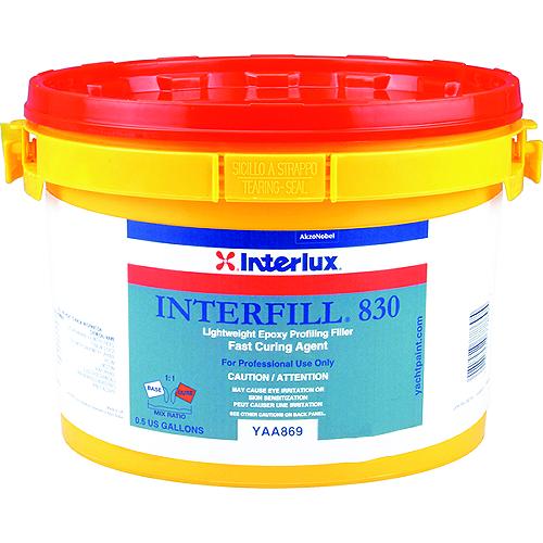 Interlux Yaa8692G Interfill 830 Lightweight Epoxy Fairing Compound, Part B Fast Cure2 Gal. - Yaa869/2 - 94-Yaa8692Gf1