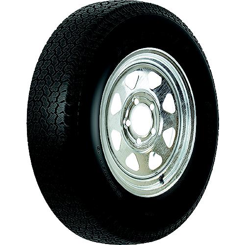 Loadstar Bias Tire And Wheel (Rim) Assembly St225/75D-15 With Galvanized Spoke Wheel - 3S865 - 966-3S865F1