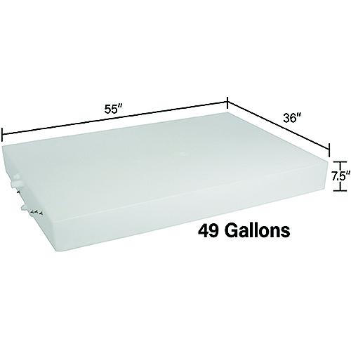 Ameri-Kart W1500003Ds Fresh Water Tank, 49 Gal. - W1500003Ds - 992-W1500003Dsf1