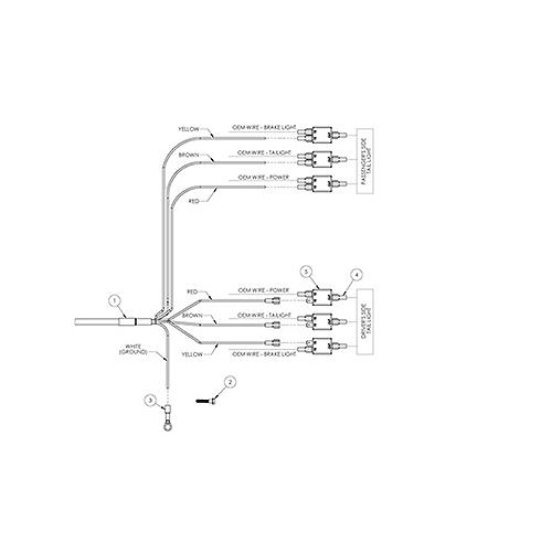 Blue Ox® Bx88442 Progressive Lit Vehicle Tail Light Wiring Kit - Bx88442 - 123-Bx88442F1