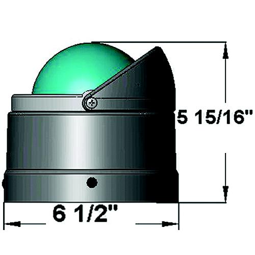 Navigator Compass, Deck/Binnacle Mount, Flat Dial, Polished Ss Finish - Dnp-200 - 128-Dnp200F1