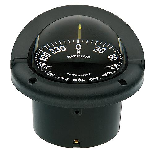 Helmsman Compass-Flush Mt., Flat Dial, Black - Hf742 - 128-Hf742F1