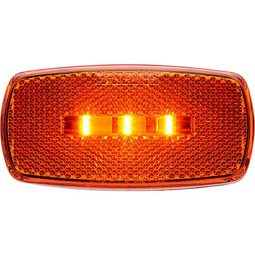 Optronics Surface Mount Led Marker/ Clearance Lights W/Reflex, White Base, Red Lens - Mcl32Rbp - 158-Mcl32Rbpf1