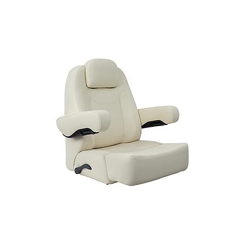 Springfield Marine 104214501 Charter Helm Low-Back With Bolster, Off-White - 1042145-01 - 169-104214501F1