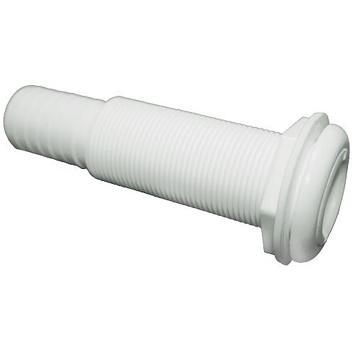 T-H Marine Straight Extra Long Thru-Hull Fitting For Hose, White - Th752Xldp - 232-Th752Xldpf1