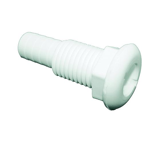 T-H Marine Straight Thru-Hull Fitting For Hose, White - Th1502Dp - 232-Th1502Dpf1