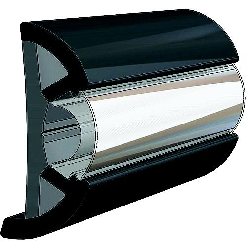 Taco V119990Bbk602 Suproflex Rub Rail Kit, Medium, 60', Black/Chrome - V11-9990Bbk60-2 - 236-V119990Bbk602F1