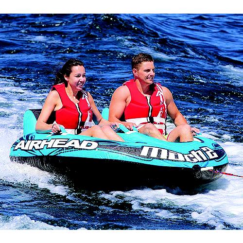 Airhead Mach 2 Inflatable Double Rider Towable Water Tube - Ahm2-2 - 253-Ahm22 Superseded By: 253-Aht2M2F1