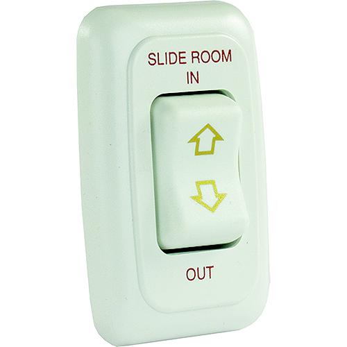 Jr Products Single Rv Slide Out Switch With Bezel - 12075 - 342-12075F1