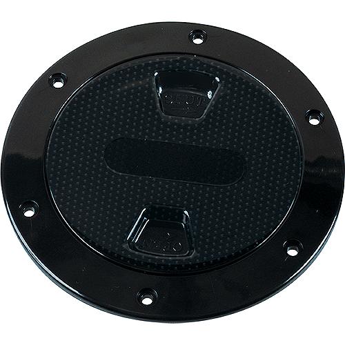 Beckson Screw Out Deck Plate With Standard Trim Ring, Dimple Center - Dp82B - 35-Dp82Bf1