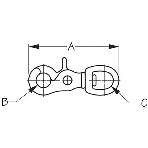 Sea-Dog 146048 Trigger Snap - Stainless - 146048-1 - 354-1460481F1