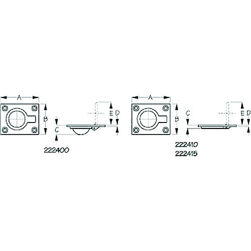 Sea-Dog Line 2224151 Ring Pull, Cast Brass, A:2-1/2