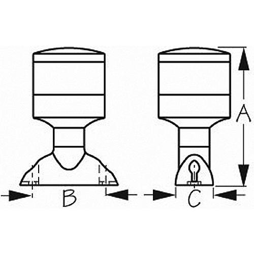 Seadog 400042 Led All Around Light | Uscg 2 Nm Approved | #12 Rh Fastener - 400042-1 - 354-4000421F1