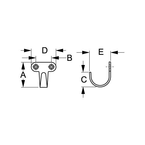 Sea-Dog 6714651 Coat Hook - Small - 671465-1 - 354-6714651F1
