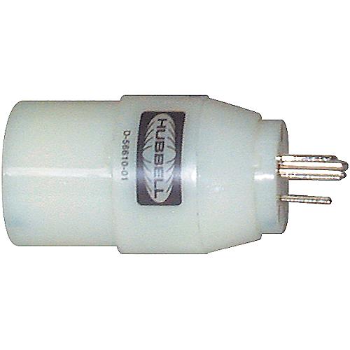 Hubbell Hbl31Cm28 White 30A 125V Twist Lock Female To 15A 125V Straight Blade Male Adapter - Hbl31Cm28 - 36-Hbl31Cm28F1