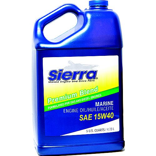 Sierra 95544 Premium Blend Heavy Duty Engine Oil 15W-40, 5 Qt., 4/Case - 18-9554-4 - 47-95544F1