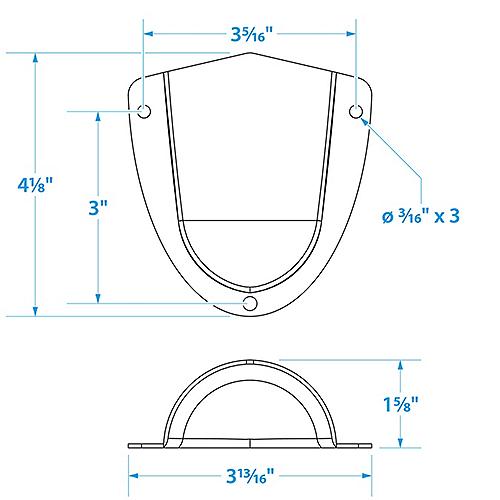 Seachoice 16231 Stainless-Steel Clam Shelll Ventilator - 3-3/4