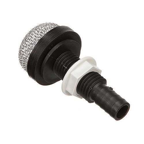 Seachoice Thru-Hull Strainer Mount With Aerator Screen, Fits 3/4 In. Hose - 18191 - 50-18191F1