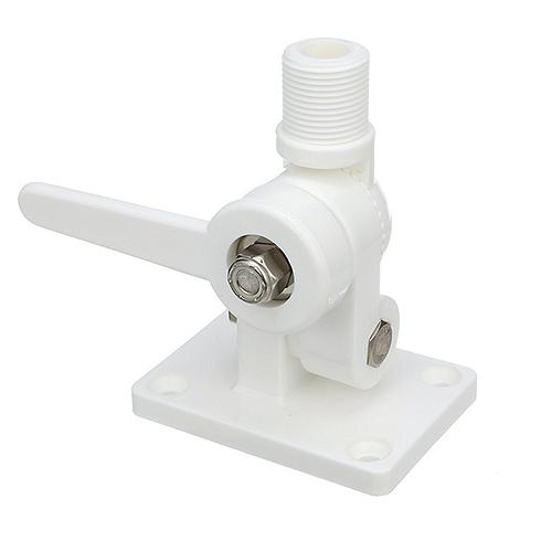 Seachoice 4-Way Nylon Antenna Ratchet Mounting Kit, White Finish - 19501 - 50-19501F1