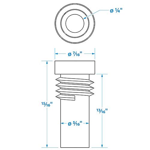Seachoice Ug175 Adapter, Vhf Cable Antenna Connector - 19831 - 50-19831F1