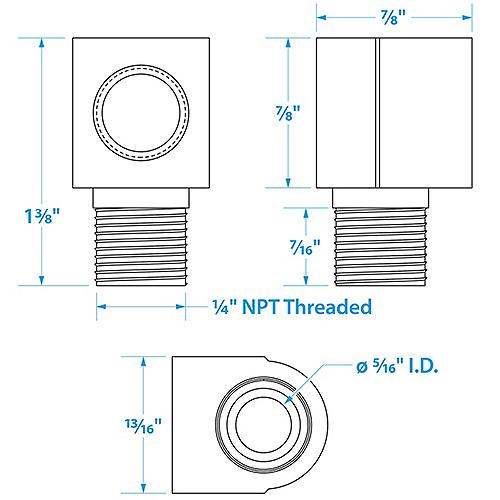 Seachoice Brass Tank Vent Elbow - 50-20831 - 50-20831F1
