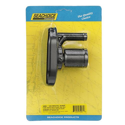 Seachoice Molded Plastic Gas Deck Fill With Vent And Cap (Hinge Flip Top) For 1-1/2
