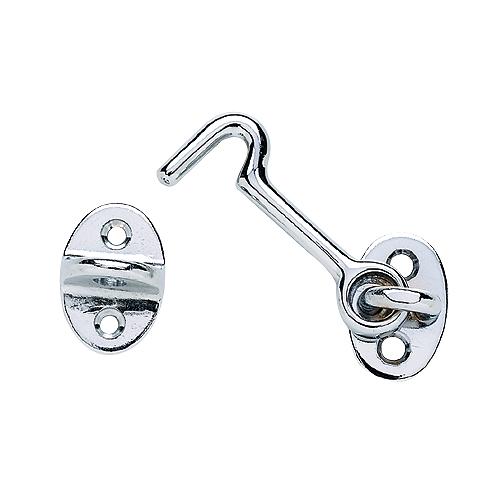 Seachoice 36121 Chrome Plated Brass Cabin Door Hook, 2