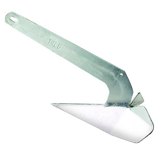 Seachoice Hot Dipped Galvanized Plow Anchor, 14 Lbs. - 41540 - 50-41540F1