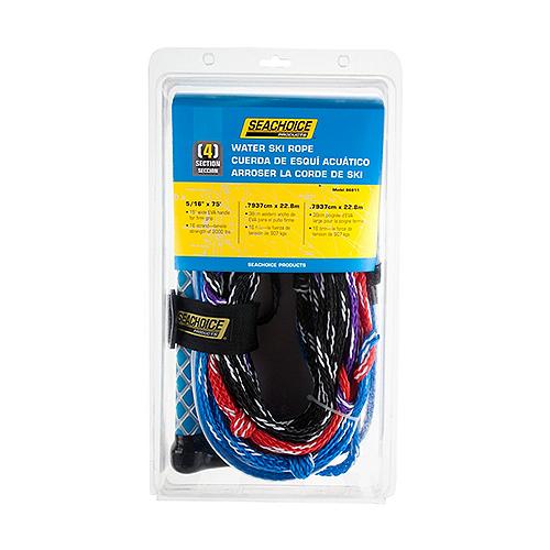 Seachoice 86811 4-Section Wakeboard Rope, 75', 15