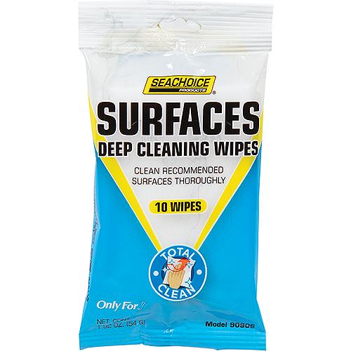 Seachoice 90906 Surfaces Deep Cleaning Wipes, 10-Ct. Bag - 90906 - 50-90906F1