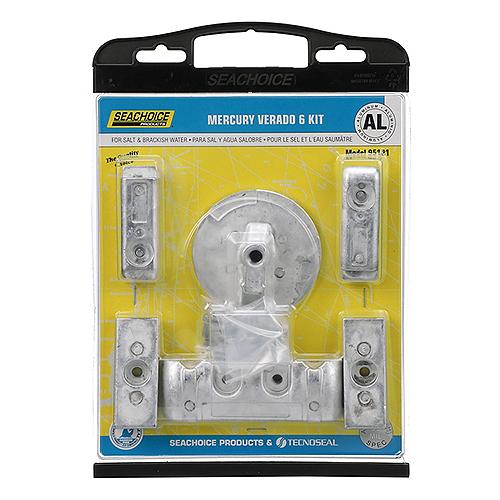 Seachoice 95121 Aluminum Anode Kit For 6 Cylinder Mercury Verado - 50-95121 - 50-95121F1
