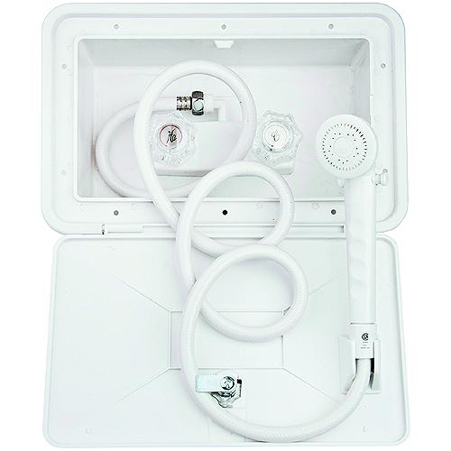 Dura Faucet Dfsa170Wt Exterior Shower & Box Kit, White - Df-Sa170-Wt - 621-Dfsa170Wtf1
