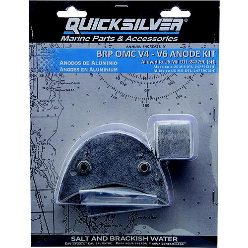 Quicksilver 97-8M6008007 Brp Aluminum Anode Kit, Omc V4-V6 - 8M6008007 - 710-97-8M6008007F1