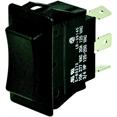 Bep 1001711 Rocker Switch, (On)-Off-(On), Spdt, 1/4