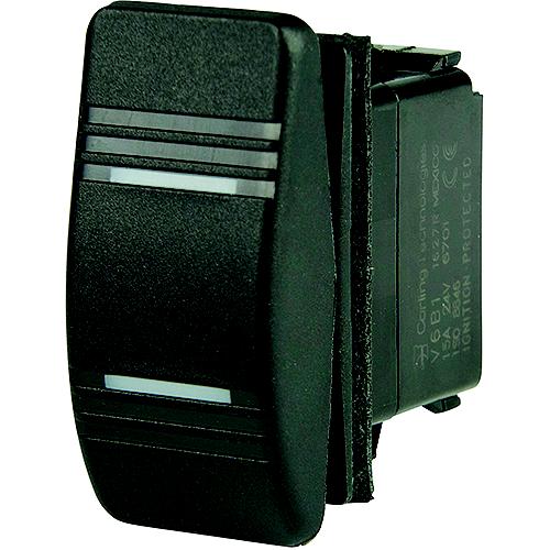 Bep 1001812 Weather Resistant Contura Rocker Switch, On-On, Dpdt, 1/4
