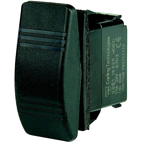 Bep 1001804 Weather Resistant Contura Rocker Switch, (On)/Off/(On), Spdt, 1/4