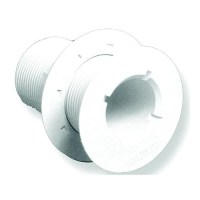 Forespar Cf250 Marelon Full Threaded Flush Head Thru Hull W/Nut, White - 906000 - 108-906000F1